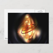 Gelber Roter Schimmer Postkarte (Vorne/Hinten)