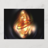 Gelber Roter Schimmer Postkarte (Vorderseite)