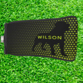 GELBER Rottweiler PUTTER Golfkopfabdeckung Golf Headcover