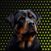GELBER Rottweiler PUTTER Golfkopfabdeckung Golf Headcover