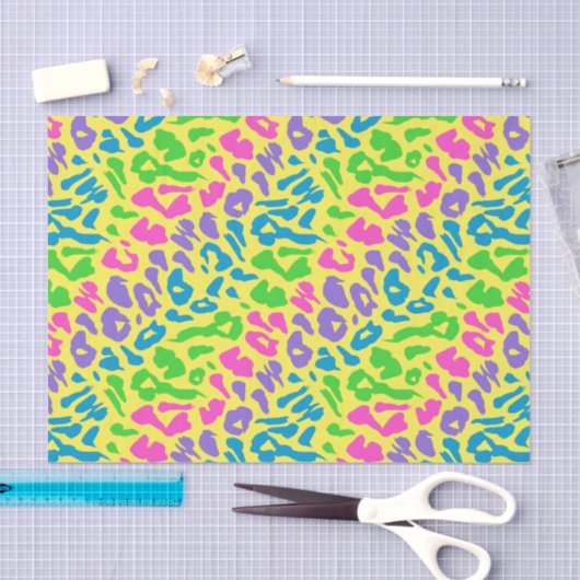 Gelber Rücken Leopard Neopard Decoupage Seidenpapier (Handwerk)