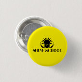gelber runder Knopf Button (Vorne & Hinten)