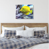 Gelber Salzwasser Tang Fisch Leinwanddruck (Insitu (Schlafzimmer))