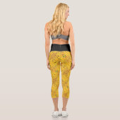 gelber Sand Capri Leggings (Rückseite)