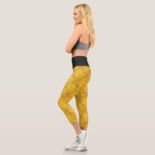 gelber Sand Capri Leggings