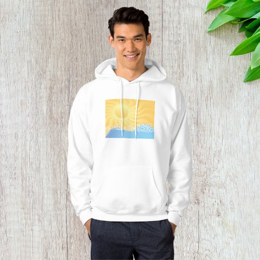 Gelber Sand und Ozean Hoodie