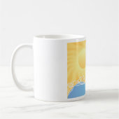 Gelber Sand und Ozean Kaffeetasse (Links)