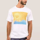 Gelber Sand und Ozean T-Shirt (Vorderseite)