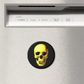 Gelber Schädelmagnet Magnet (In Situ (Geschirrspüler))