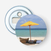 Gelber Schirm Flaschenöffner (Vorderseite)