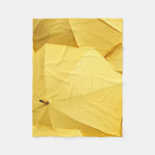 Gelber Schirm Fleecedecke