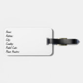 Gelber Schirm Gepäckanhänger (Rückseite horizontal)