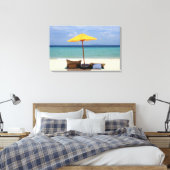 Gelber Schirm Leinwanddruck (Insitu (Schlafzimmer))