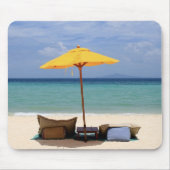 Gelber Schirm Mousepad (Vorne)
