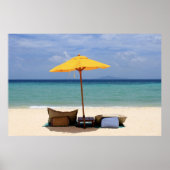 Gelber Schirm Poster (Vorne)