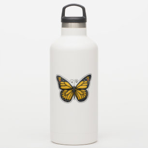 Gelber Schmetterling Aufkleber