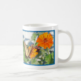gelber Schmetterling Kaffeetasse