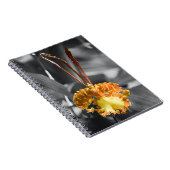 Gelber Schmetterling Orchid-Blume Notizblock (Rechte Seite)