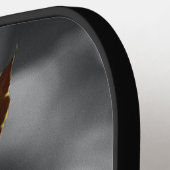 Gelber Schmetterling Orchid-Blume Pickleball Schläger (Linke Seite)