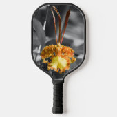 Gelber Schmetterling Orchid-Blume Pickleball Schläger (Rückseite)