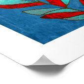 Gelber Schmetterling Poster (Ecke)