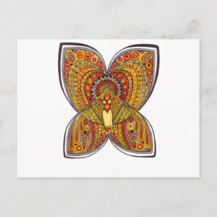 Gelber Schmetterling Postkarte