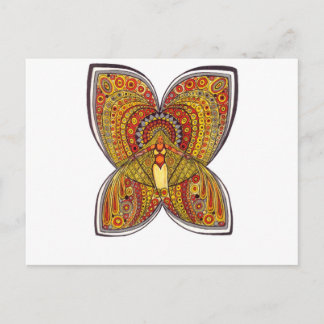 Gelber Schmetterling Postkarte