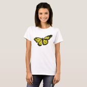 Gelber Schmetterling-T - Shirt (Vorne ganz)