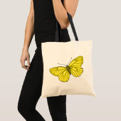 Gelber Schmetterling Tragetasche (Vorderseite (Produkt))