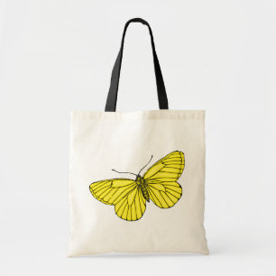 Gelber Schmetterling Tragetasche