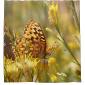 Gelber Schmetterling, Zion NP Utah Duschvorhang (Vorderseite)