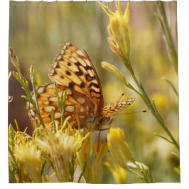 Gelber Schmetterling, Zion NP Utah Duschvorhang