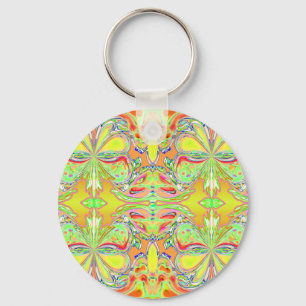 "Gelber Schmetterlingmandala-" Schlüsselanhänger