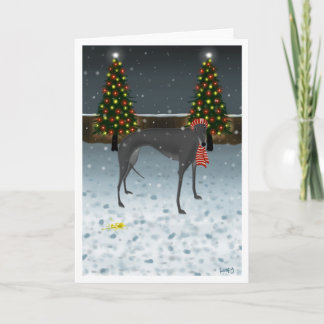Gelber Schnee Feiertagskarte