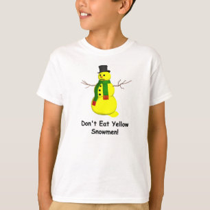 Gelber Schneemann T-Shirt