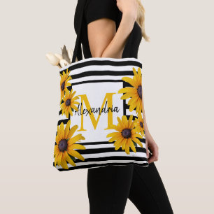 Gelber schwarz-Mit Augen Susan Monogram Black Stri Tasche