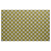 Gelber Schwarz-weißer Rhombus Diamantform Stoff (Yard (91,4 cm))