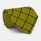 gelber schwarzer Diamant Krawatte (Gerollt)