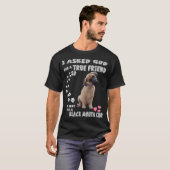 Gelber Schwarzmund-Hund Südschwarzer Mundschleier T-Shirt (Vorne ganz)