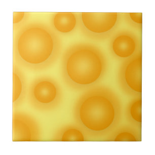 Gelber Schweizer Käse Fliese