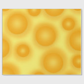 Gelber Schweizer Käse Geschenkpapier (Flach)