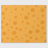 Gelber Schweizer Käse Nahtloses Muster Geschenkpapier (Flach)