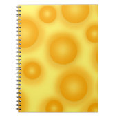 Gelber Schweizer Käse Notizblock (Vorderseite)