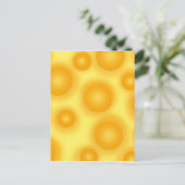 Gelber Schweizer Käse Postkarte (Stehend Vorderseite)