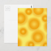 Gelber Schweizer Käse Postkarte (Vorne/Hinten)