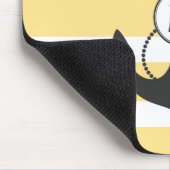 Gelber Seeanker Mousepad (Ecke)