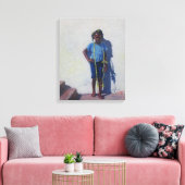 Gelber Seil 2014 Leinwanddruck (Insitu (Wohnzimmer))