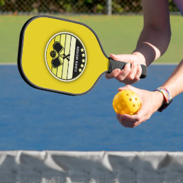 Gelber Senf Personalisiert Pickleball Schläger