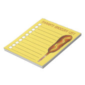 Gelber Senfkornhund Personalisiert zu führen Notizblock (Rotiert)