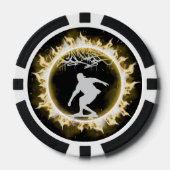 Gelber Skate Wilder Poker Chip (Vorderseite)